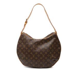 Louis Vuitton Monogram Croissant GM One-Shoulder Bag M51511 Brown Leather Wom...